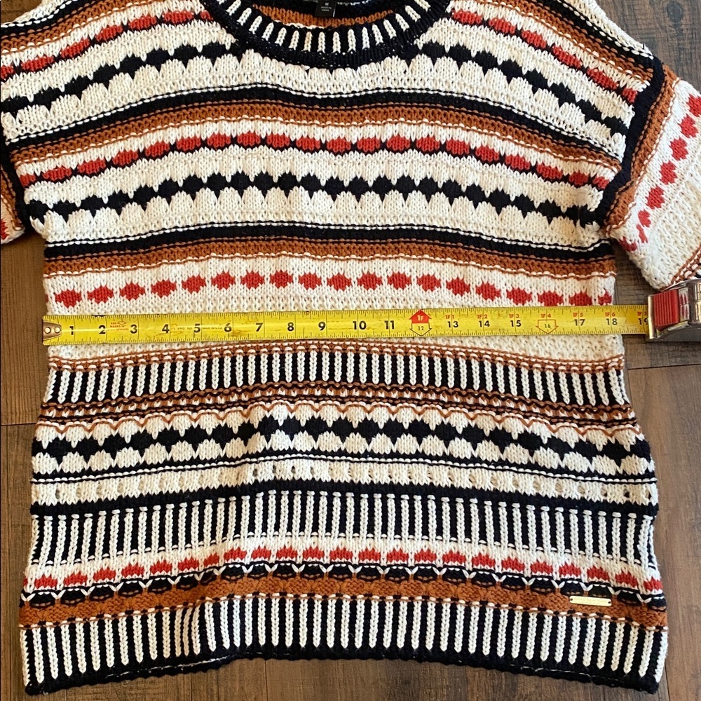 Marc New York Striped Sweater - Black, Red, Cream - Picture 12 of 17